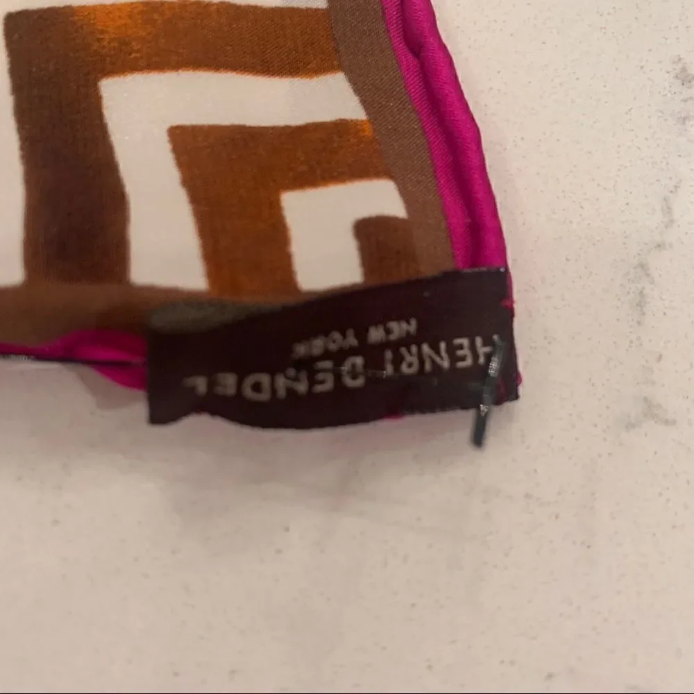 Henri Bendel Izak Cafe Girls Silk Scarf